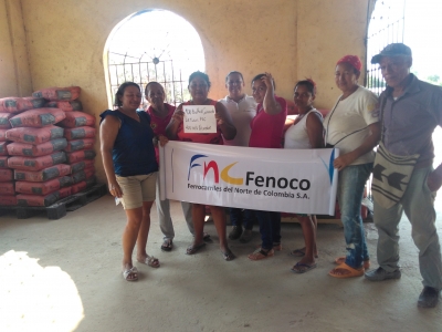 Fenoco entregó materiales para dos importantes obras en Zona Bananera